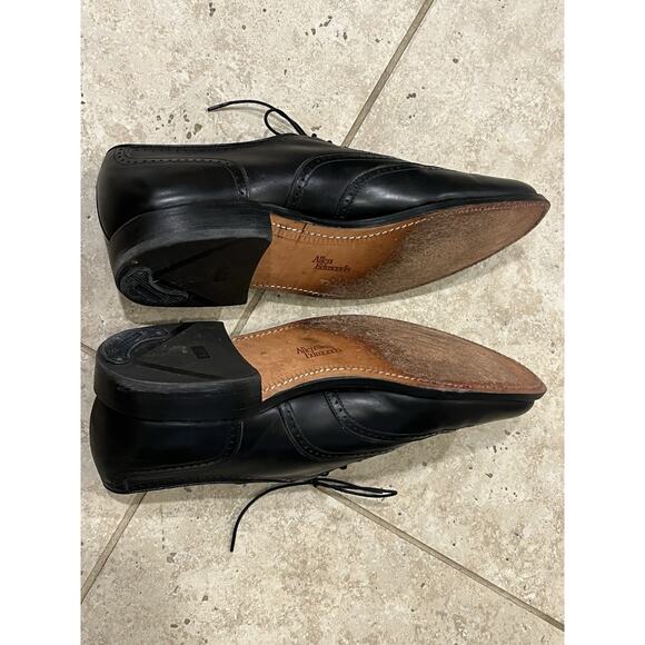 Allen Edmonds Marlow Men\'s Dress Shoes Black Leather Wingtip Oxford 10D MINT!!! main image 10